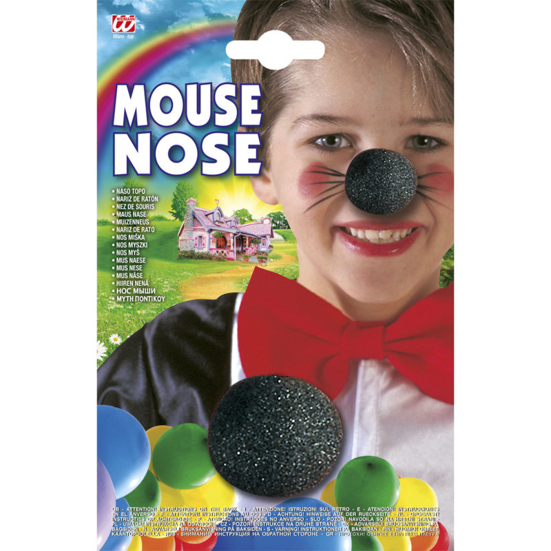 Nos myš molitanový černý Nos myš molitanový černý